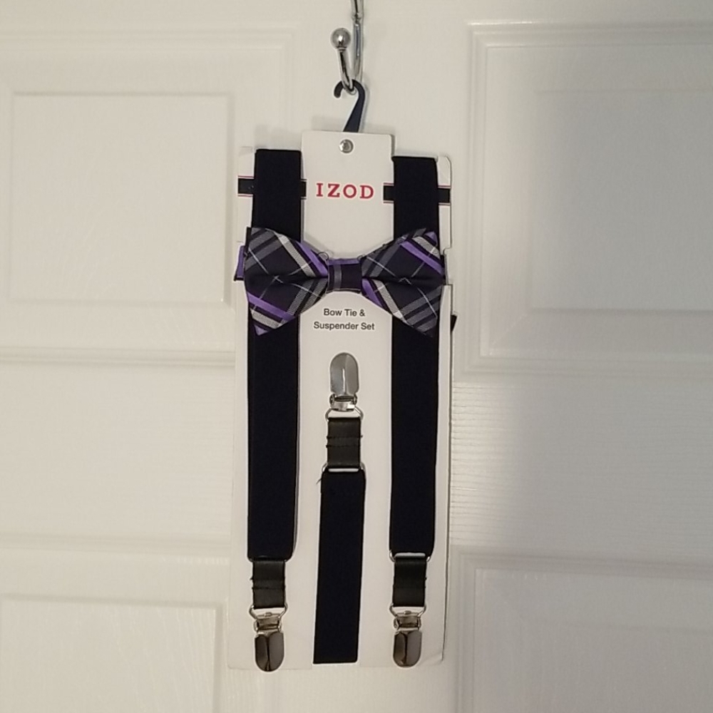 Bow Tie and Suspender Set